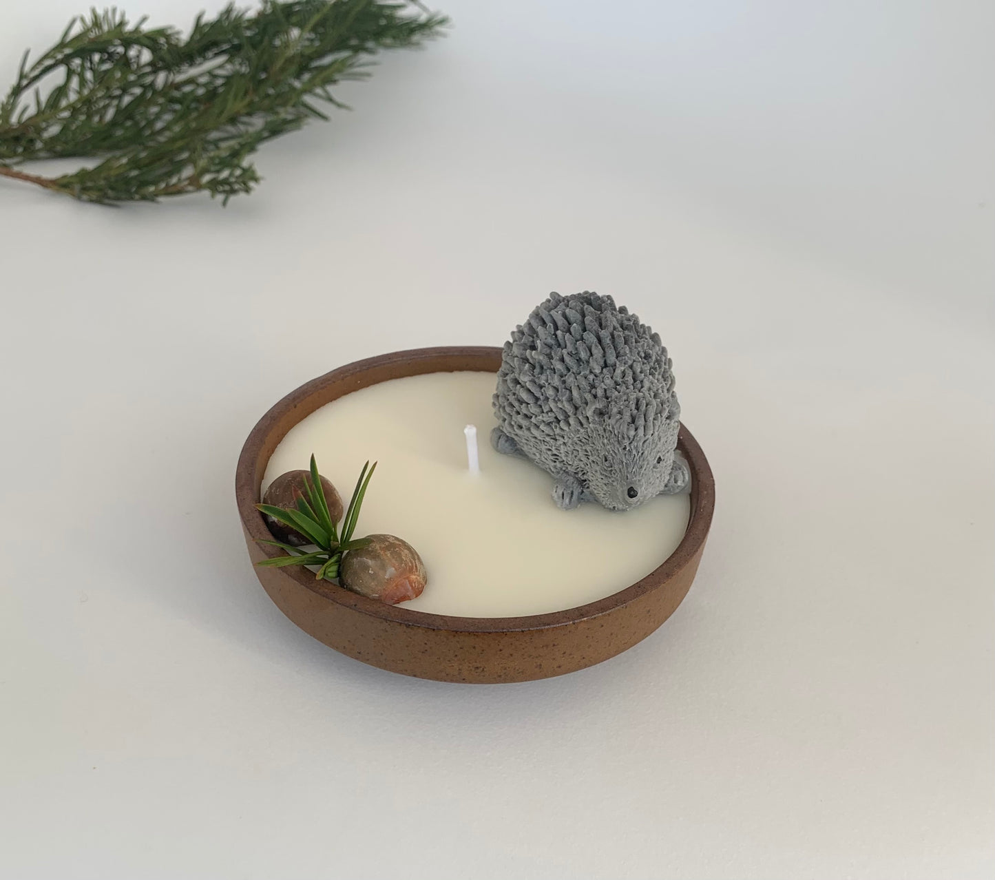 Hedgehog candle | Farmhouse decor | Pet candle | scented candle | Gift | Housewarming gift | Birthday gift
